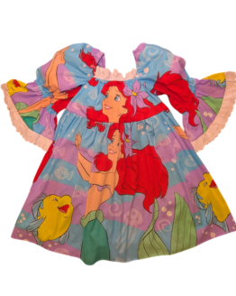 Ariel Purple Princess Sleeve Size 4