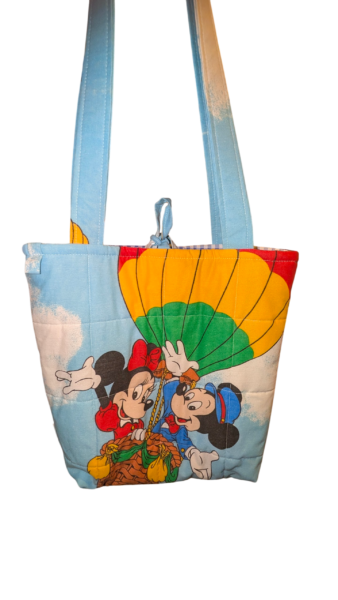 Blue Balloon Vintage Quilted Bag